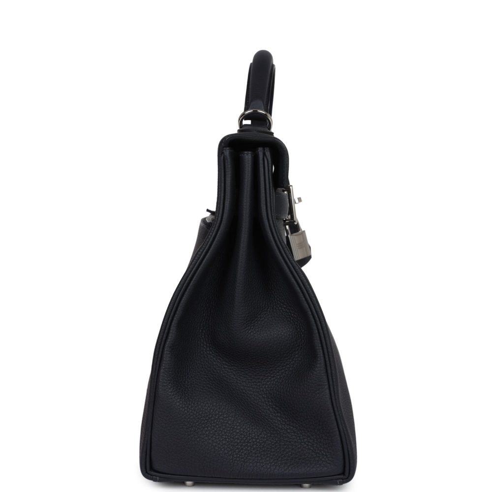 Hermes Kelly 42 Maxi Caban Togo Palladium Hardware - Image 3