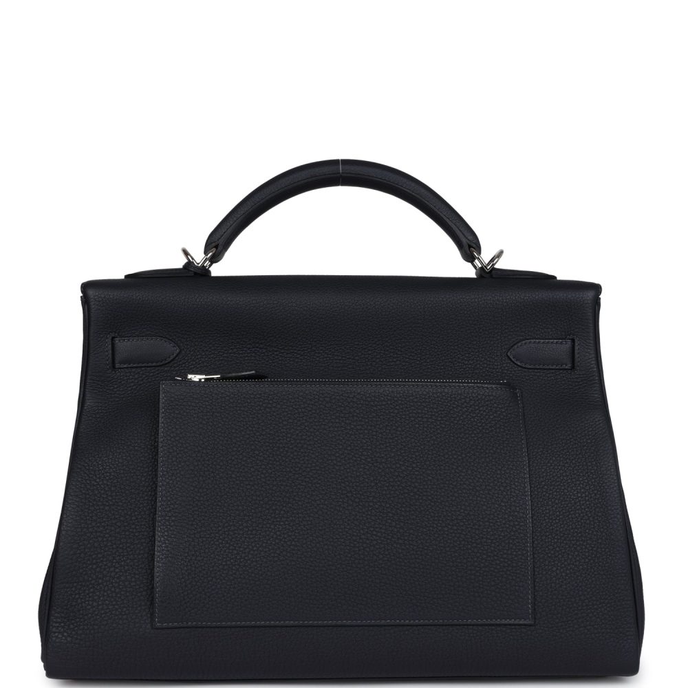 Hermes Kelly 42 Maxi Caban Togo Palladium Hardware - Image 4