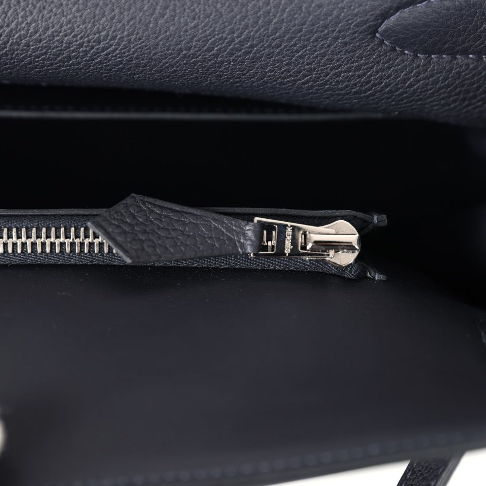 Hermes Kelly 42 Maxi Caban Togo Palladium Hardware - Image 9