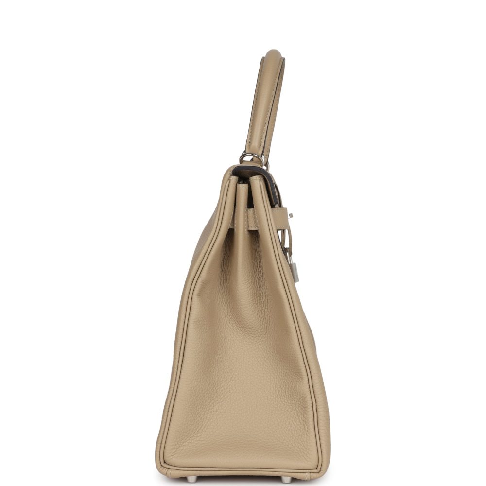 Hermes Kelly Retourne 35 Trench Togo Palladium Hardware - Image 3
