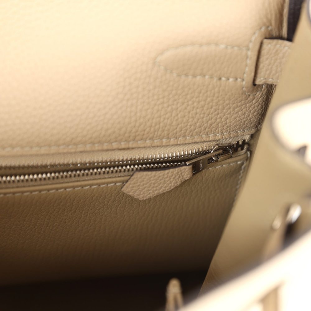 Hermes Kelly Retourne 35 Trench Togo Palladium Hardware - Image 9