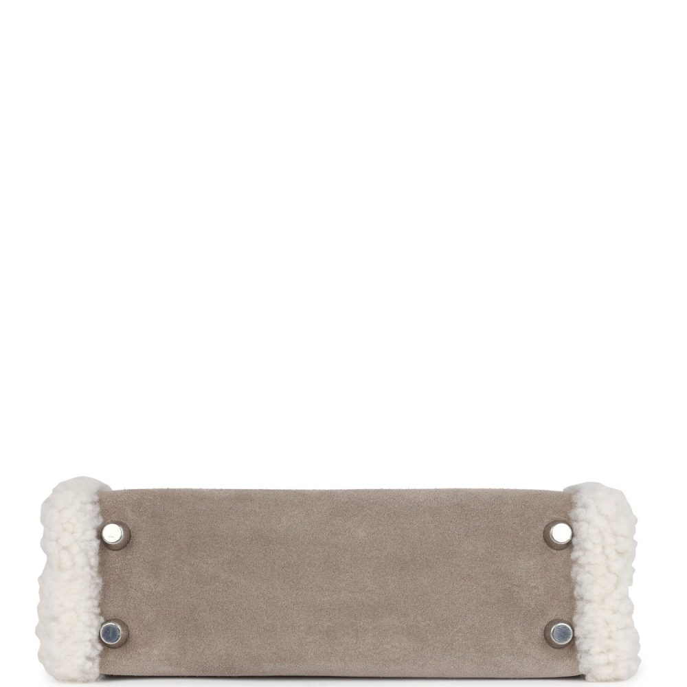 Hermes Teddy Kelly 20 Gris Caillou and Etoupe Swift Palladium Hardware - Image 6