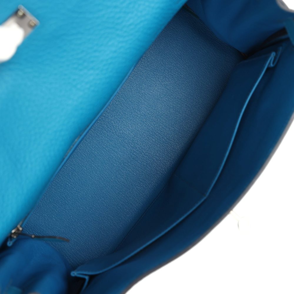 Hermes Kelly Retourne 32 Cobalt Clemence Palladium Hardware - Image 8