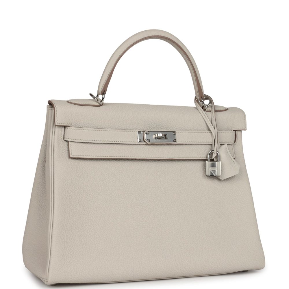 Hermes Kelly Retourne 32 Beton Togo Palladium Hardware - Image 2