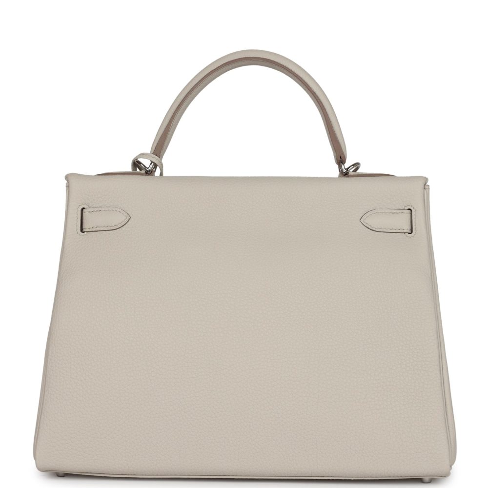 Hermes Kelly Retourne 32 Beton Togo Palladium Hardware - Image 4