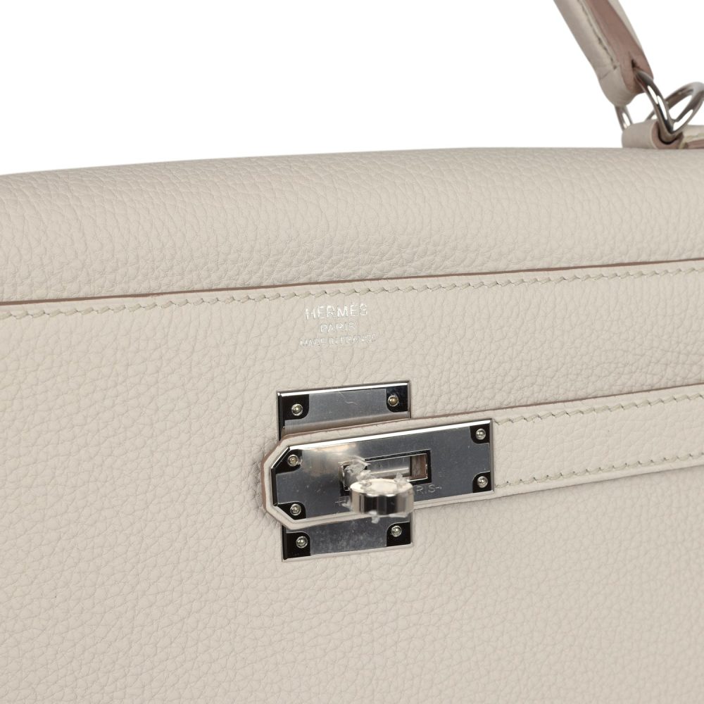 Hermes Kelly Retourne 32 Beton Togo Palladium Hardware - Image 7