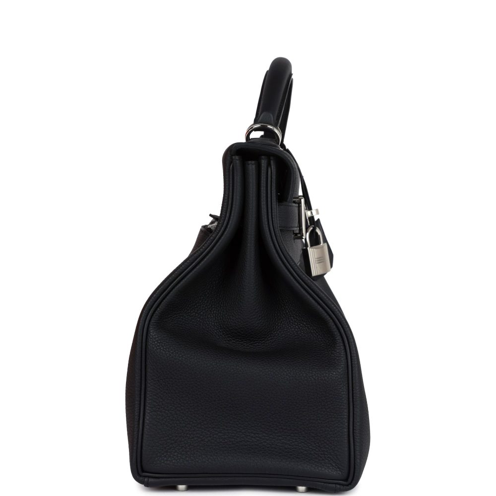 Hermes Kelly 42 Maxi Black Togo Palladium Hardware - Image 3