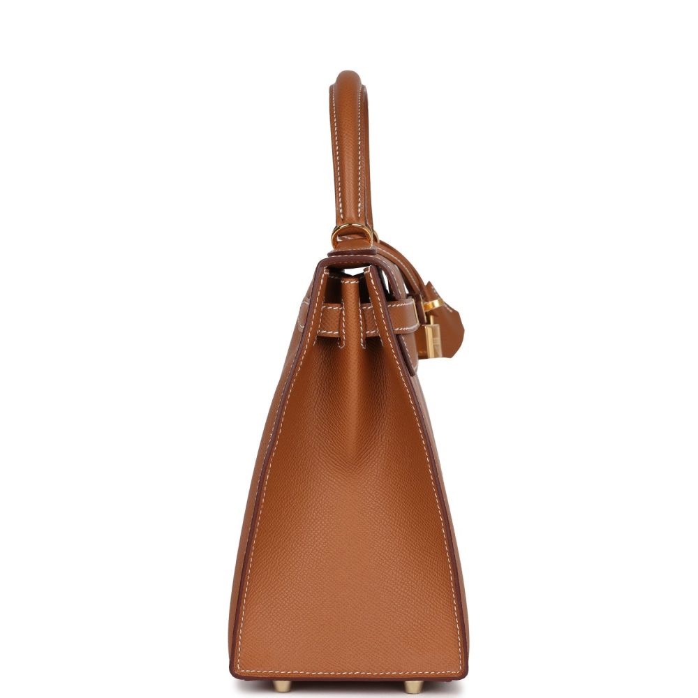 Hermes Kelly Sellier 28 Gold Epsom Gold Hardware - Image 4