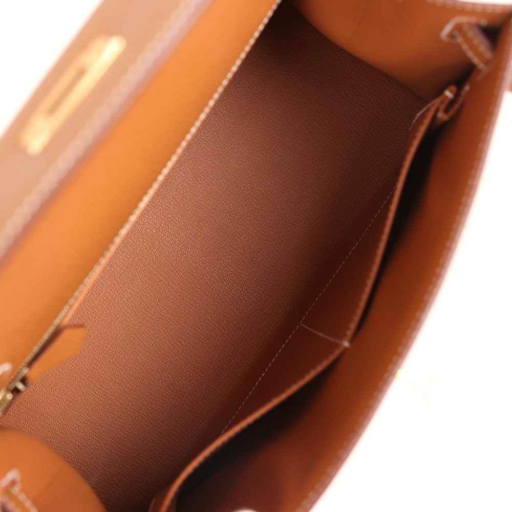 Hermes Kelly Sellier 28 Gold Epsom Gold Hardware - Image 8