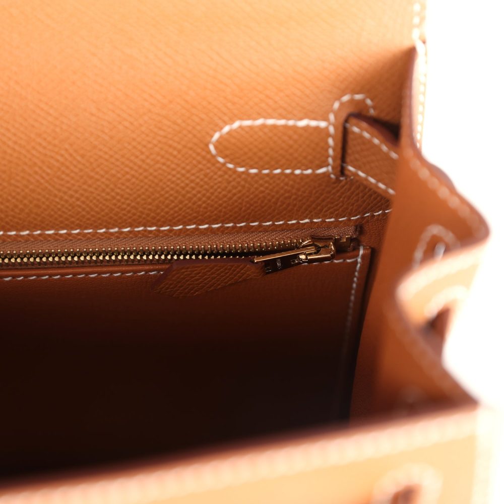 Hermes Kelly Sellier 28 Gold Epsom Gold Hardware - Image 9