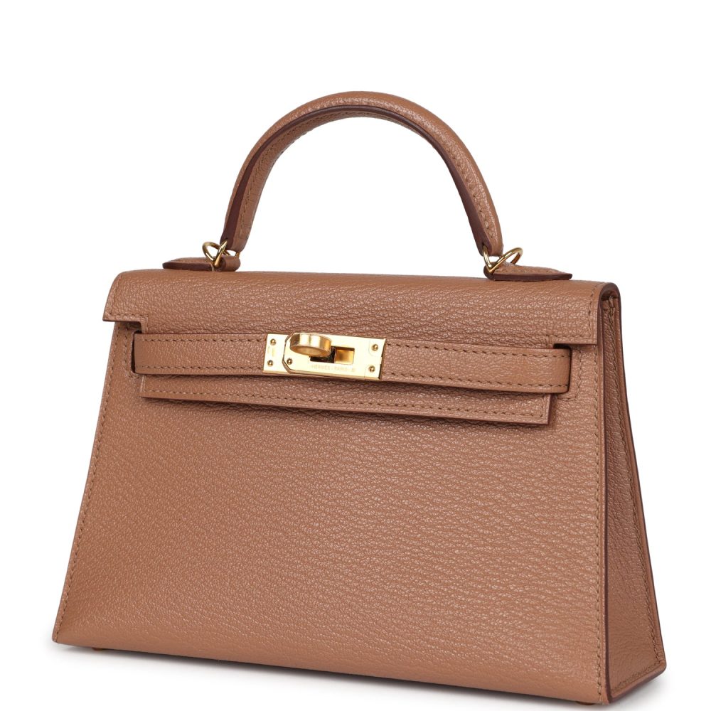 Hermes Kelly Sellier 20 Quebracho Chevre Gold Hardware - Image 5