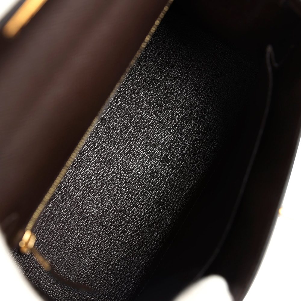 Hermes Kelly Sellier 25 Ebene Epsom Gold Hardware - Image 8