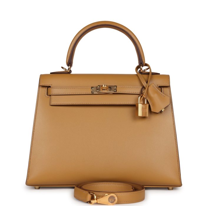 Hermes Kelly Sellier 25 Poussi??re Tadelakt Gold Hardware