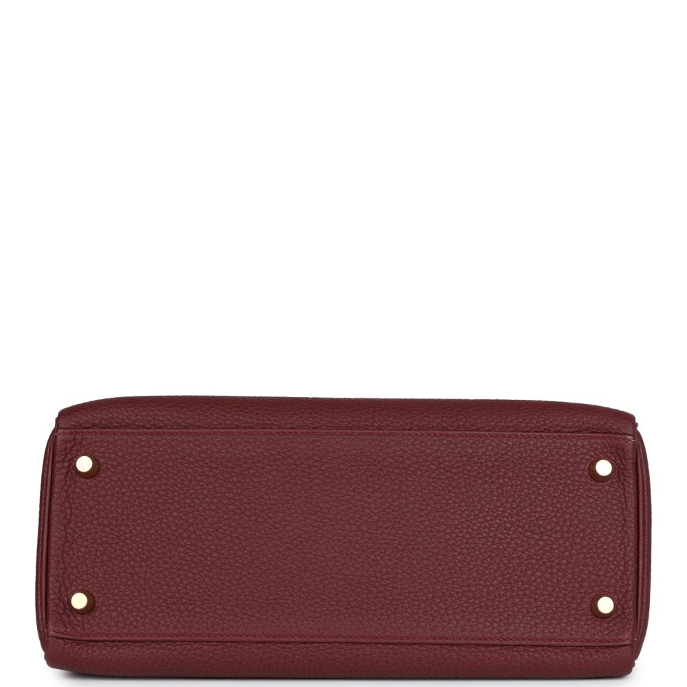 Hermes Kelly Retourne 28 Rouge H Togo Gold Hardware - Image 6