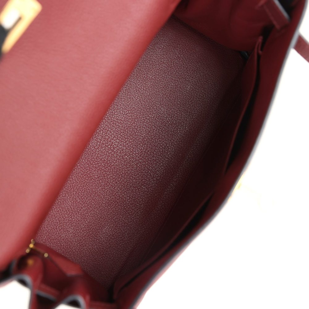 Hermes Kelly Retourne 28 Rouge H Togo Gold Hardware - Image 8