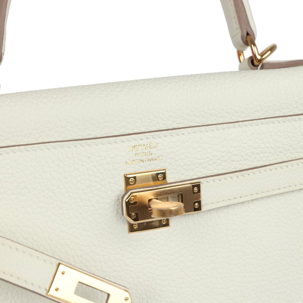 Hermes Kelly Retourne 25 Mushroom Togo Gold Hardware - Image 7