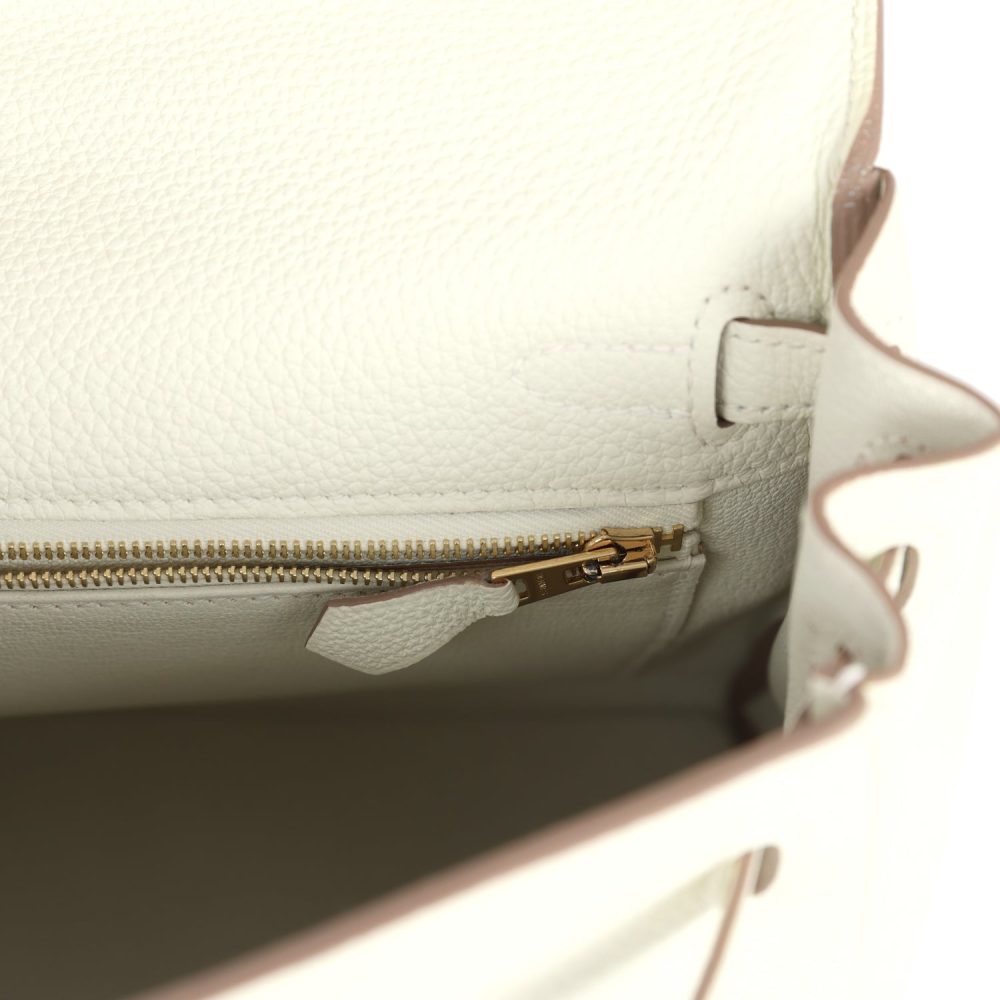 Hermes Kelly Retourne 25 Mushroom Togo Gold Hardware - Image 9