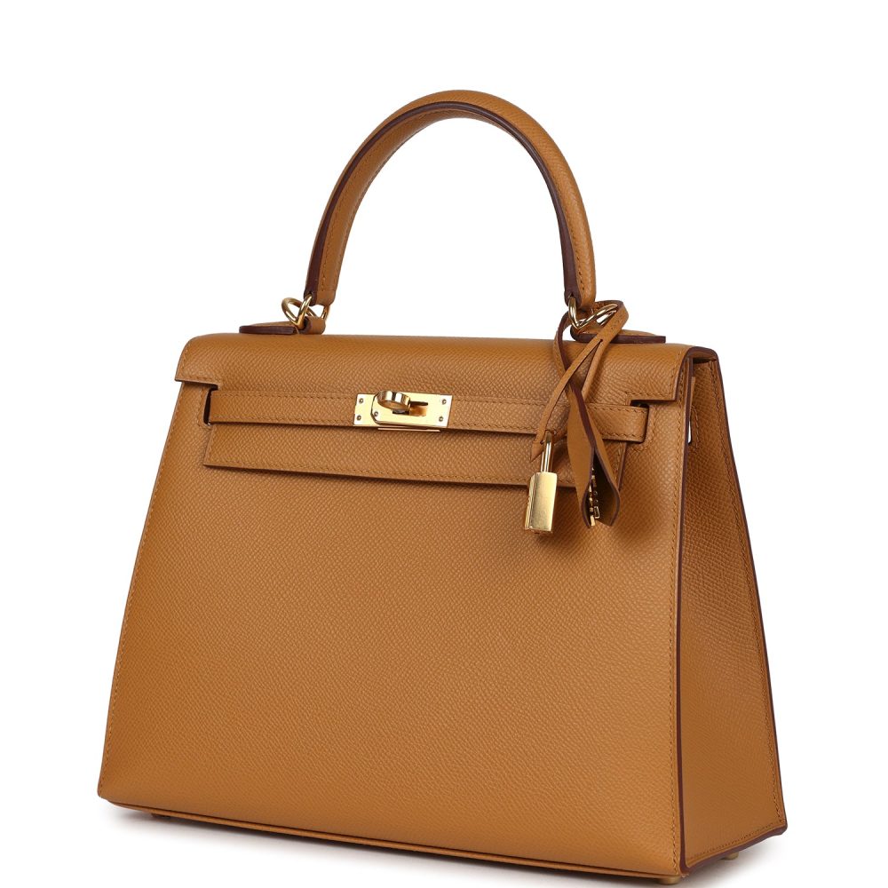 Hermes Kelly Sellier 25 Sesame Epsom Gold Hardware - Image 3