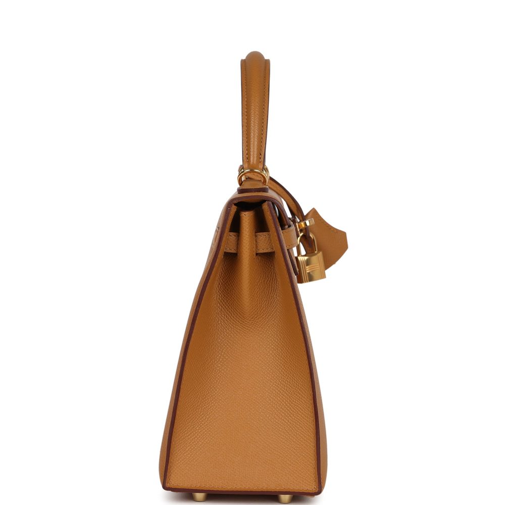 Hermes Kelly Sellier 25 Sesame Epsom Gold Hardware - Image 4