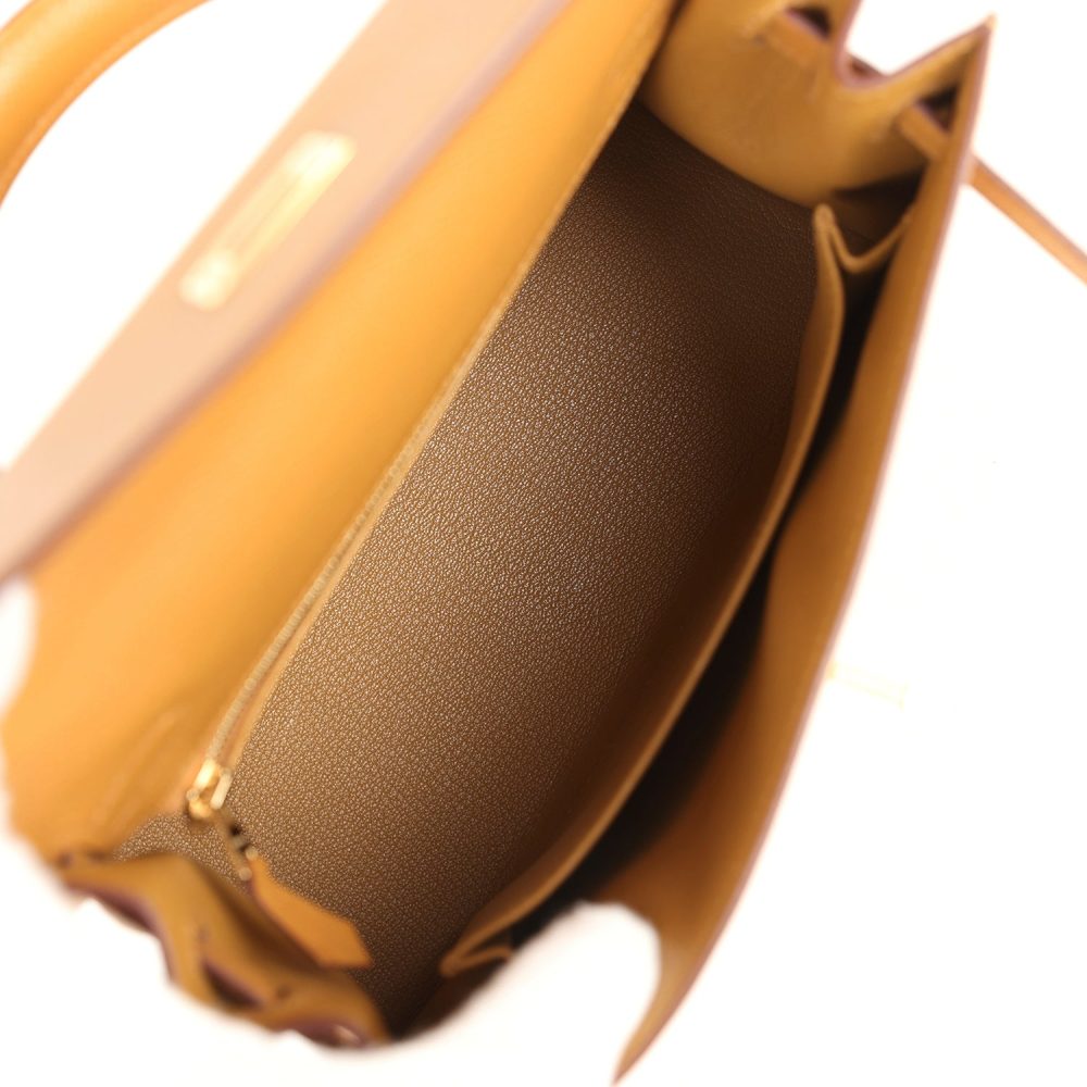 Hermes Kelly Sellier 25 Sesame Epsom Gold Hardware - Image 8