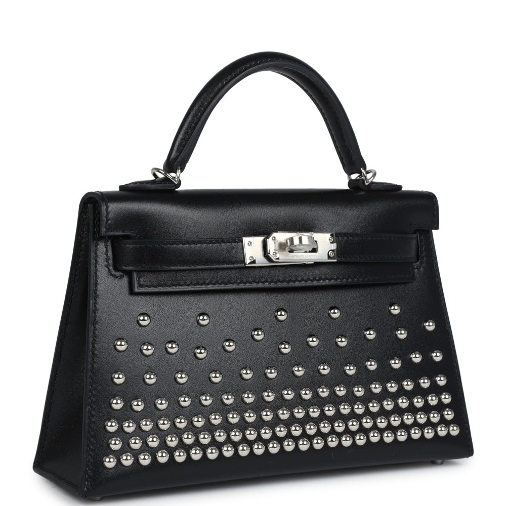 Hermes Kelly Sellier 20 Clout?? Black Box Palladium Hardware - Image 2