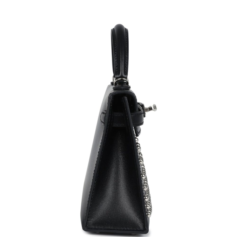 Hermes Kelly Sellier 20 Clout?? Black Box Palladium Hardware - Image 4