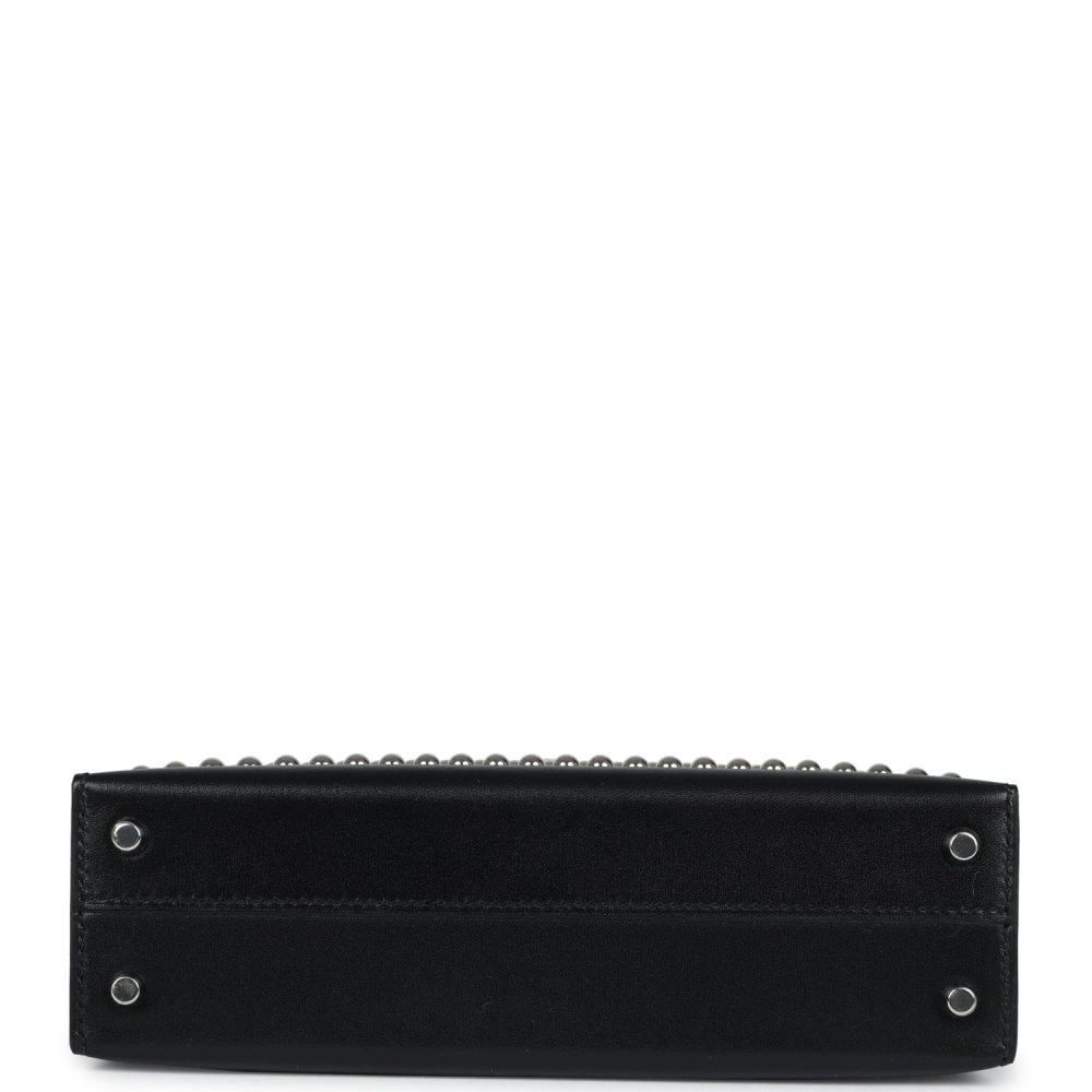 Hermes Kelly Sellier 20 Clout?? Black Box Palladium Hardware - Image 6