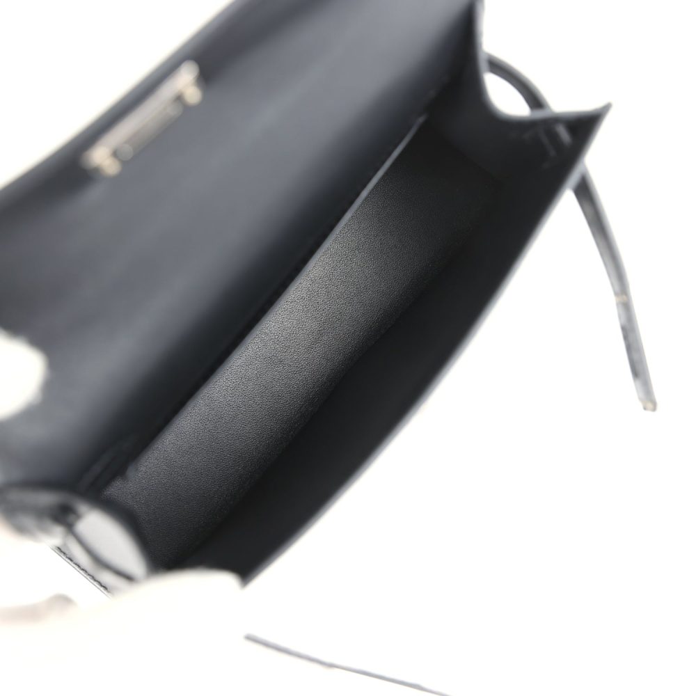 Hermes Kelly Sellier 20 Clout?? Black Box Palladium Hardware - Image 8