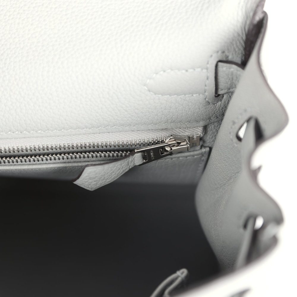 Hermes Kelly Retourne 25 Gris Mouette Togo Palladium Hardware - Image 9