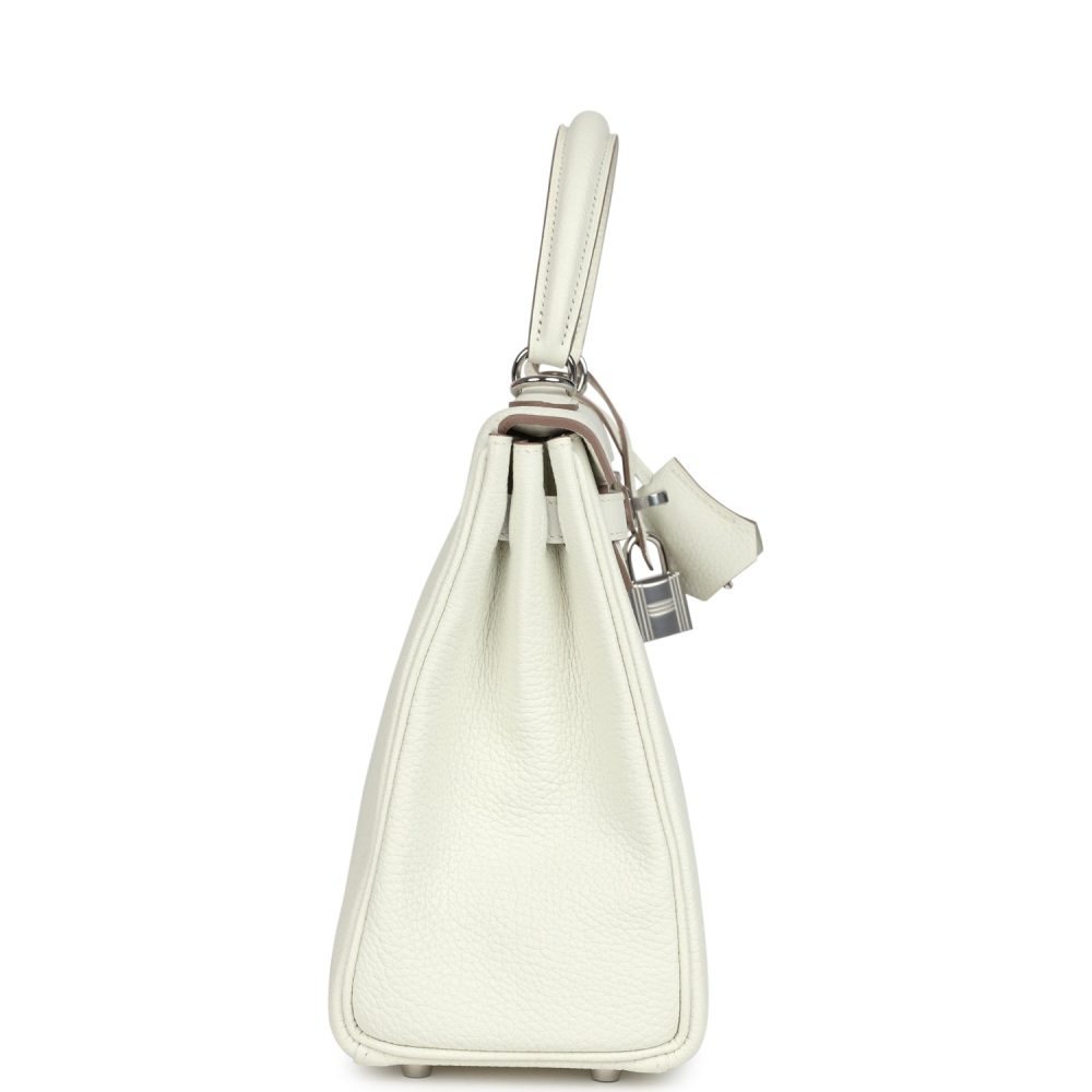 Hermes Kelly Retourne 25 Mushroom Togo Palladium Hardware - Image 3