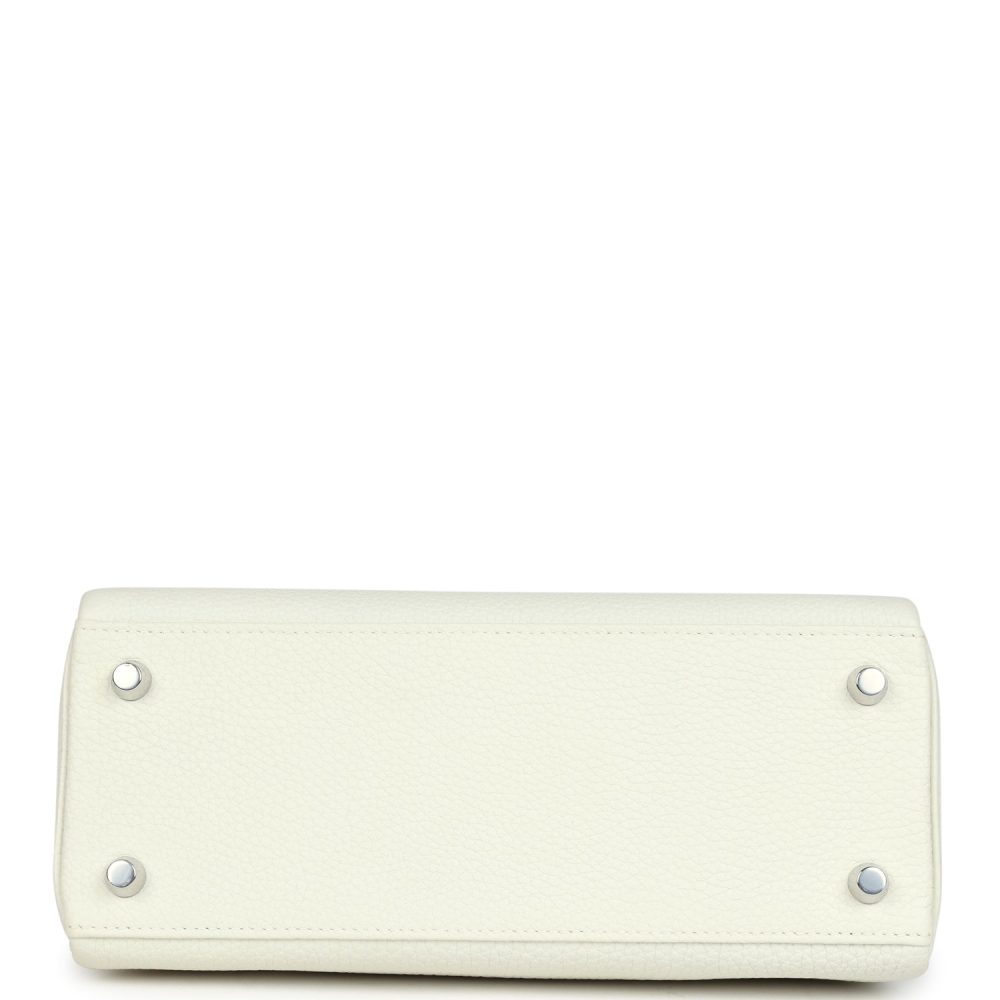 Hermes Kelly Retourne 25 Mushroom Togo Palladium Hardware - Image 6