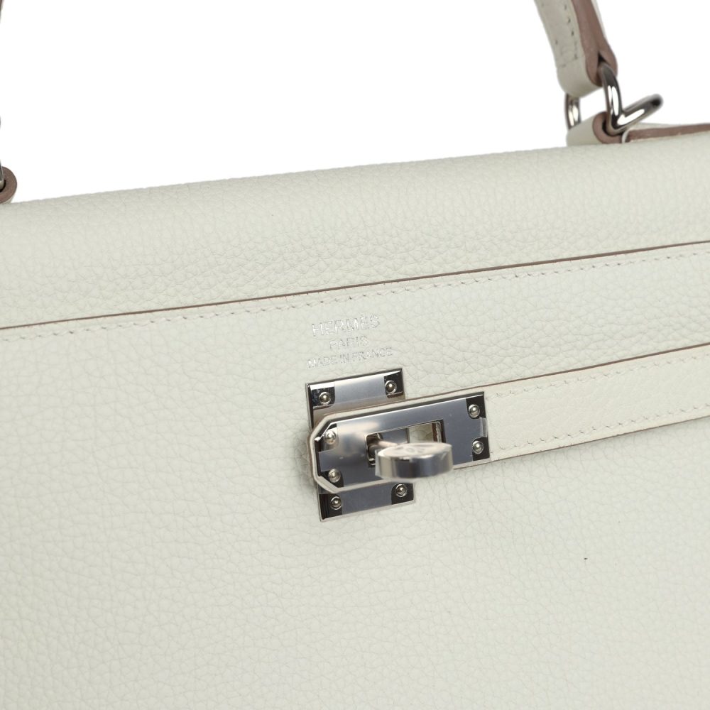 Hermes Kelly Retourne 25 Mushroom Togo Palladium Hardware - Image 7