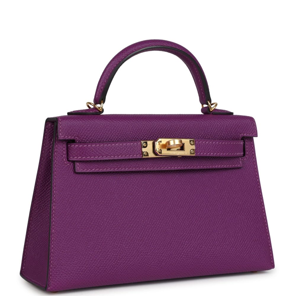 Hermes Kelly Sellier 20 Anemone Epsom Gold Hardware - Image 2