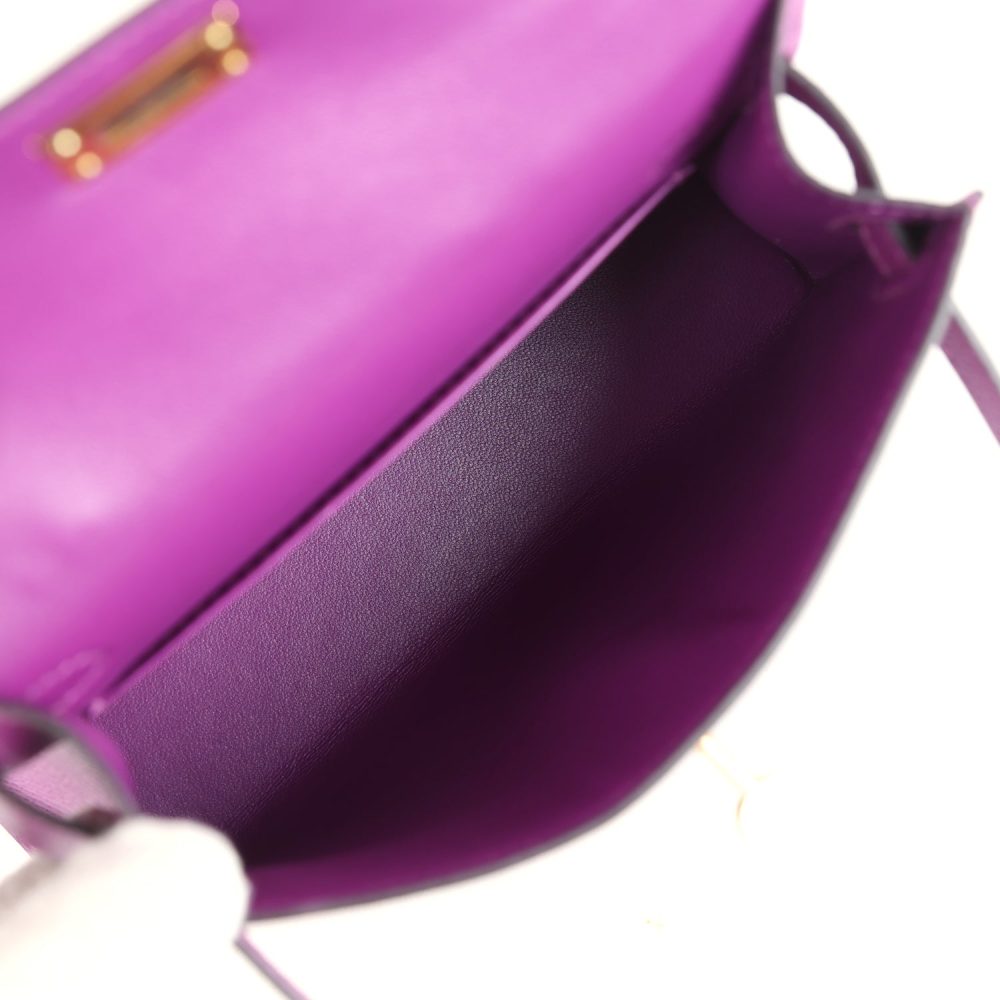 Hermes Kelly Sellier 20 Anemone Epsom Gold Hardware - Image 8