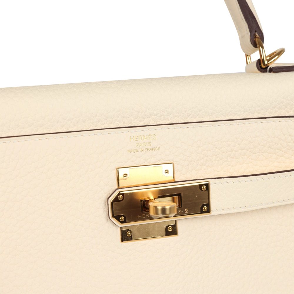 Hermes Kelly Retourne 28 Nata Clemence Gold Hardware - Image 7