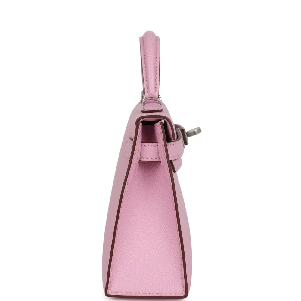 Hermes Kelly Sellier 20 Mauve Sylvestre Epsom Palladium Hardware - Image 3