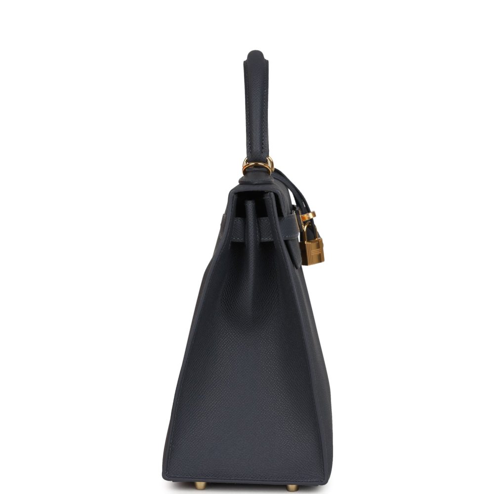 Hermes Kelly Sellier 28 Ardoise Epsom Gold Hardware - Image 3