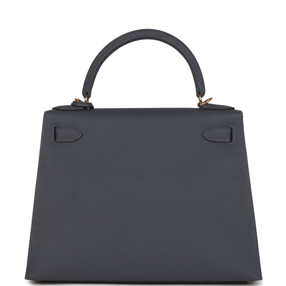 Hermes Kelly Sellier 28 Ardoise Epsom Gold Hardware - Image 4