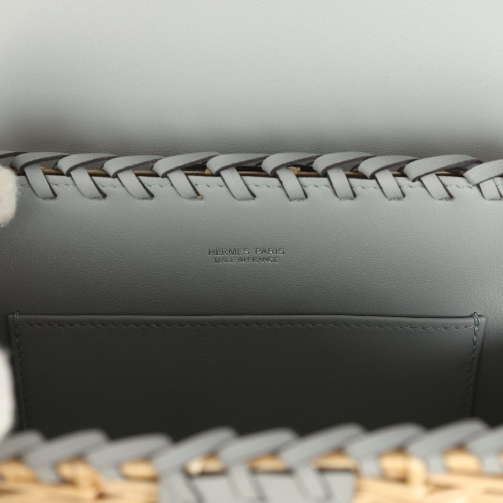 Hermes Mini Picnic Kelly 20 Bleu Glacier Swift Palladium Hardware - Image 7