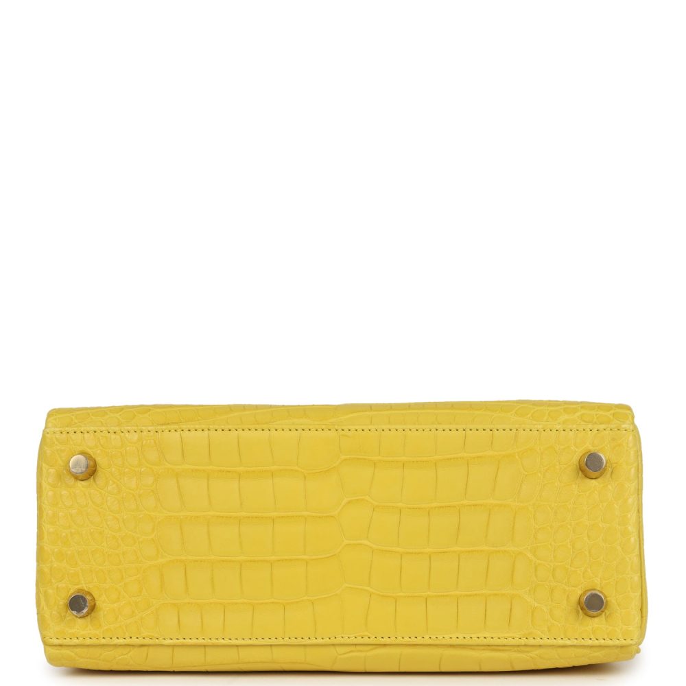 Hermes Kelly Retourne 25 Mimosa Matte Alligator Gold Hardware - Image 6