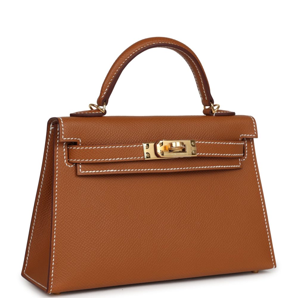Hermes Kelly Sellier 20 Gold Epsom Gold Hardware - Image 2