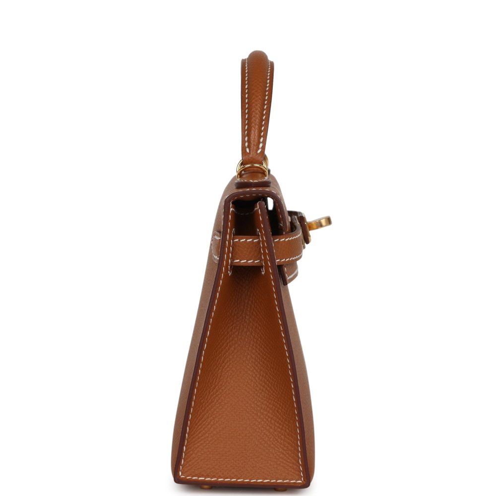 Hermes Kelly Sellier 20 Gold Epsom Gold Hardware - Image 4