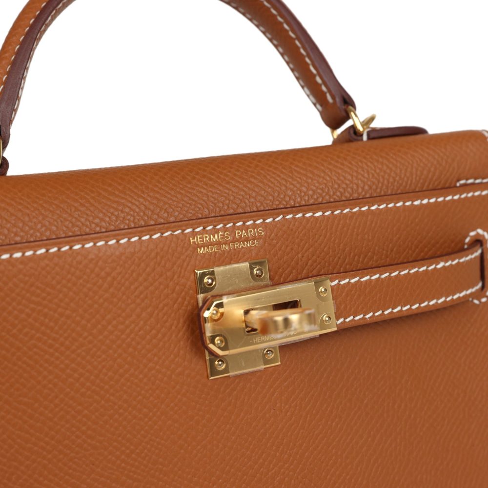 Hermes Kelly Sellier 20 Gold Epsom Gold Hardware - Image 7