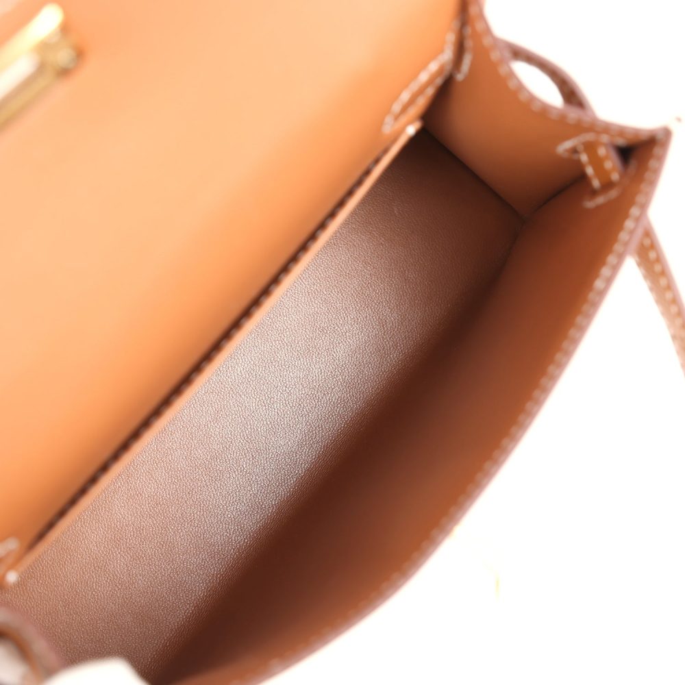 Hermes Kelly Sellier 20 Gold Epsom Gold Hardware - Image 8