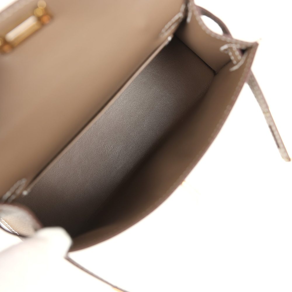 Hermes Kelly Sellier 20 Etoupe Epsom Gold Hardware - Image 8