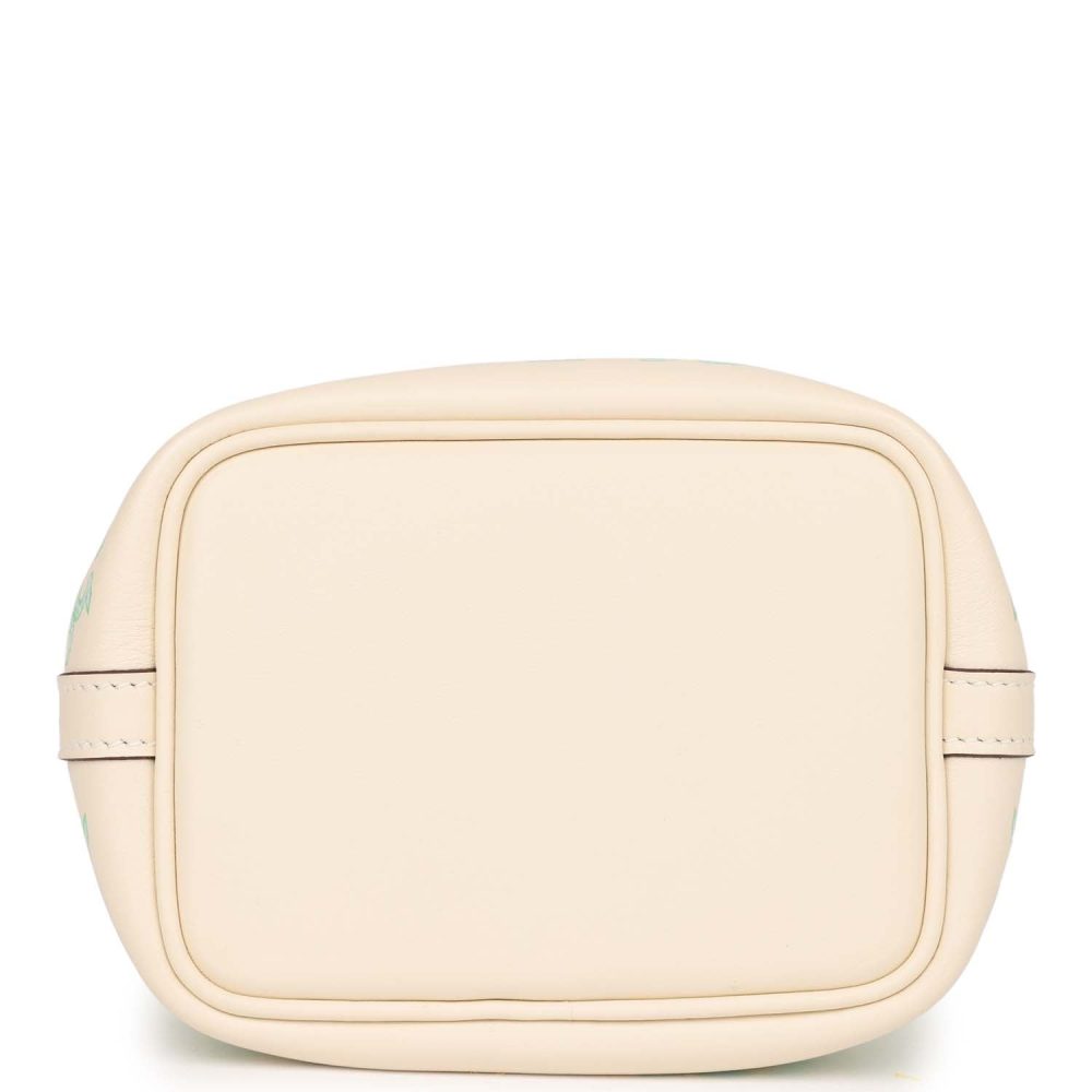 Hermes Micro Picotin Lock 14 "Lucky Daisy" Nata Swift Palladium Hardware - Image 5