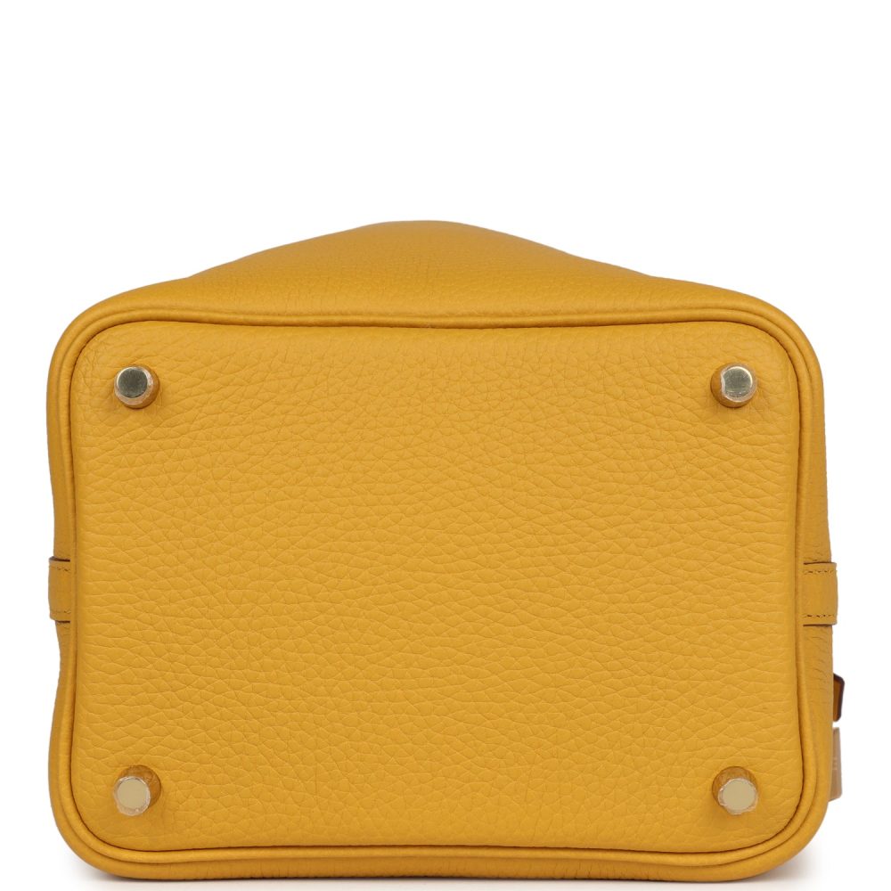 Hermes Picotin Lock 18 Jaune Ambre Clemence Gold Hardware - Image 6