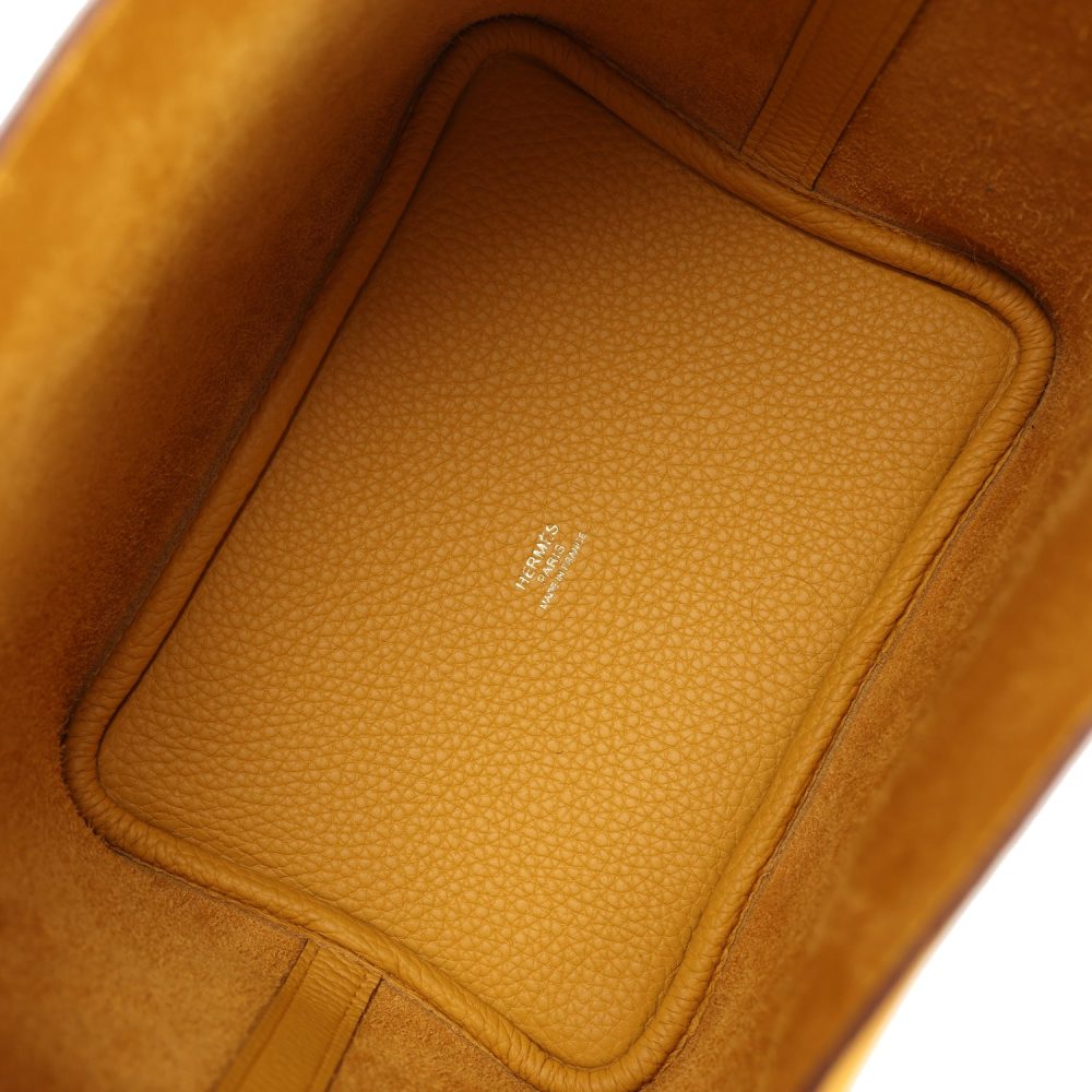 Hermes Picotin Lock 18 Jaune Ambre Clemence Gold Hardware - Image 7