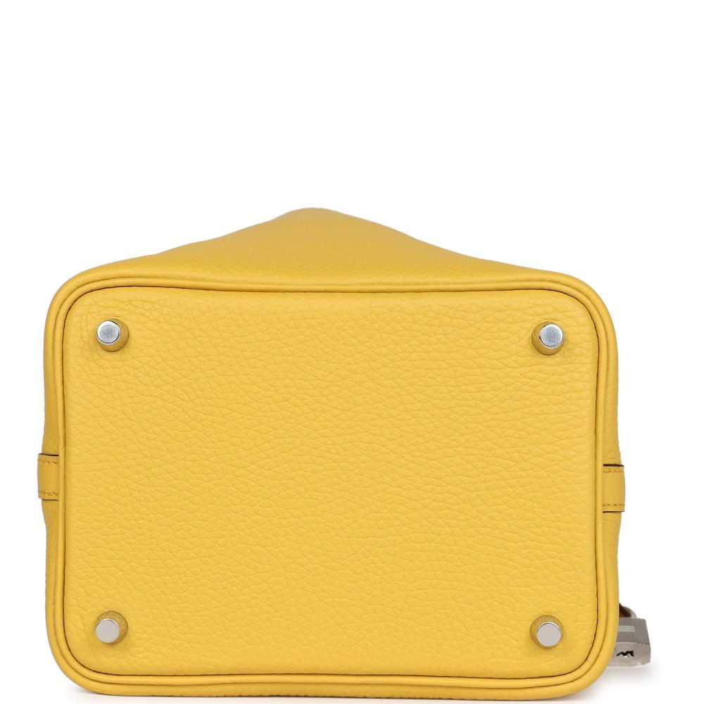 Hermes Picotin Lock 18 Sun Clemence Palladium Hardware - Image 6