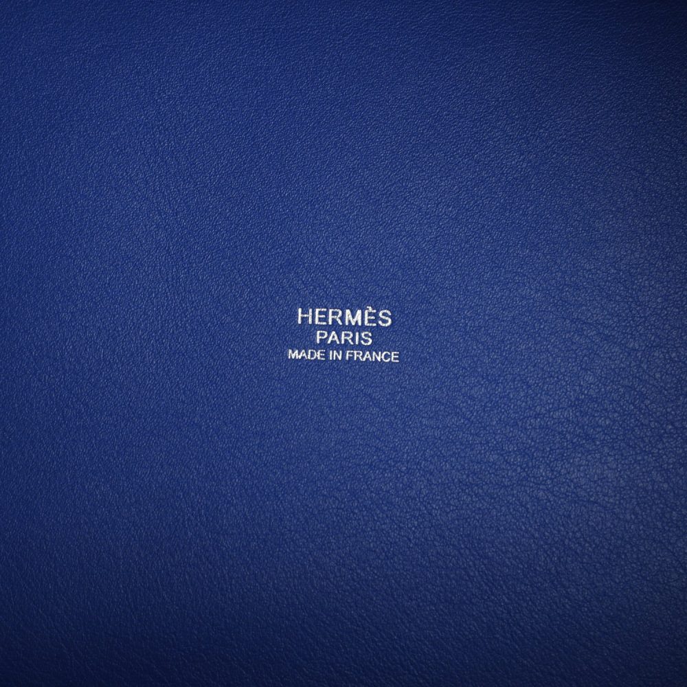 Hermes Picotin Cargo 18 Bleu Royal Swift and Toile Canvas Palladium Hardware - Image 8